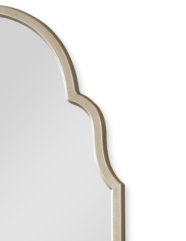 Warm Silver Shaped Arch Top Mirror - Uttermost - Arched Mirrors by Modest Hut
