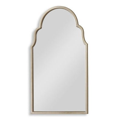 Warm Silver Shaped Arch Top Mirror - Uttermost - Arched Mirrors by Modest Hut