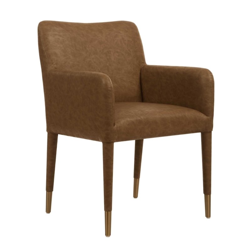 Conifer Camel Dining Armchair by Uttermost alternate view 2