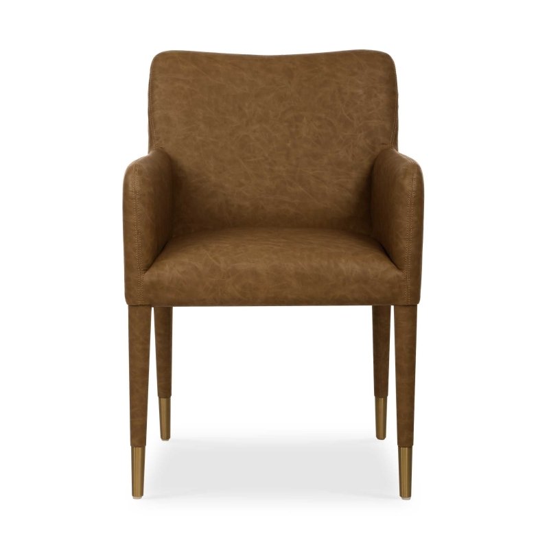 Conifer Camel Dining Armchair by Uttermost product view