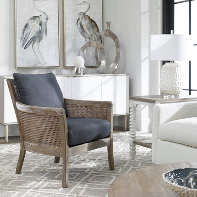 Encore Dark Gray Armchair - Uttermost - Armchairs by Modest Hut