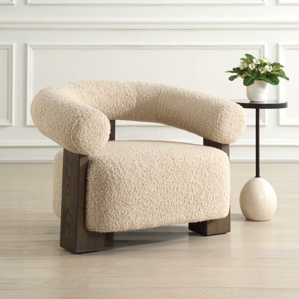 Lennox Shearling Accent Chair - Uttermost - Armchairs by Modest Hut