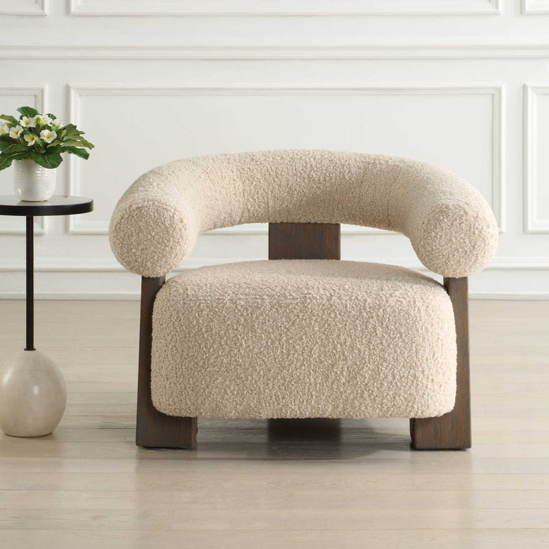 Lennox Shearling Accent Chair - Uttermost - Armchairs by Modest Hut