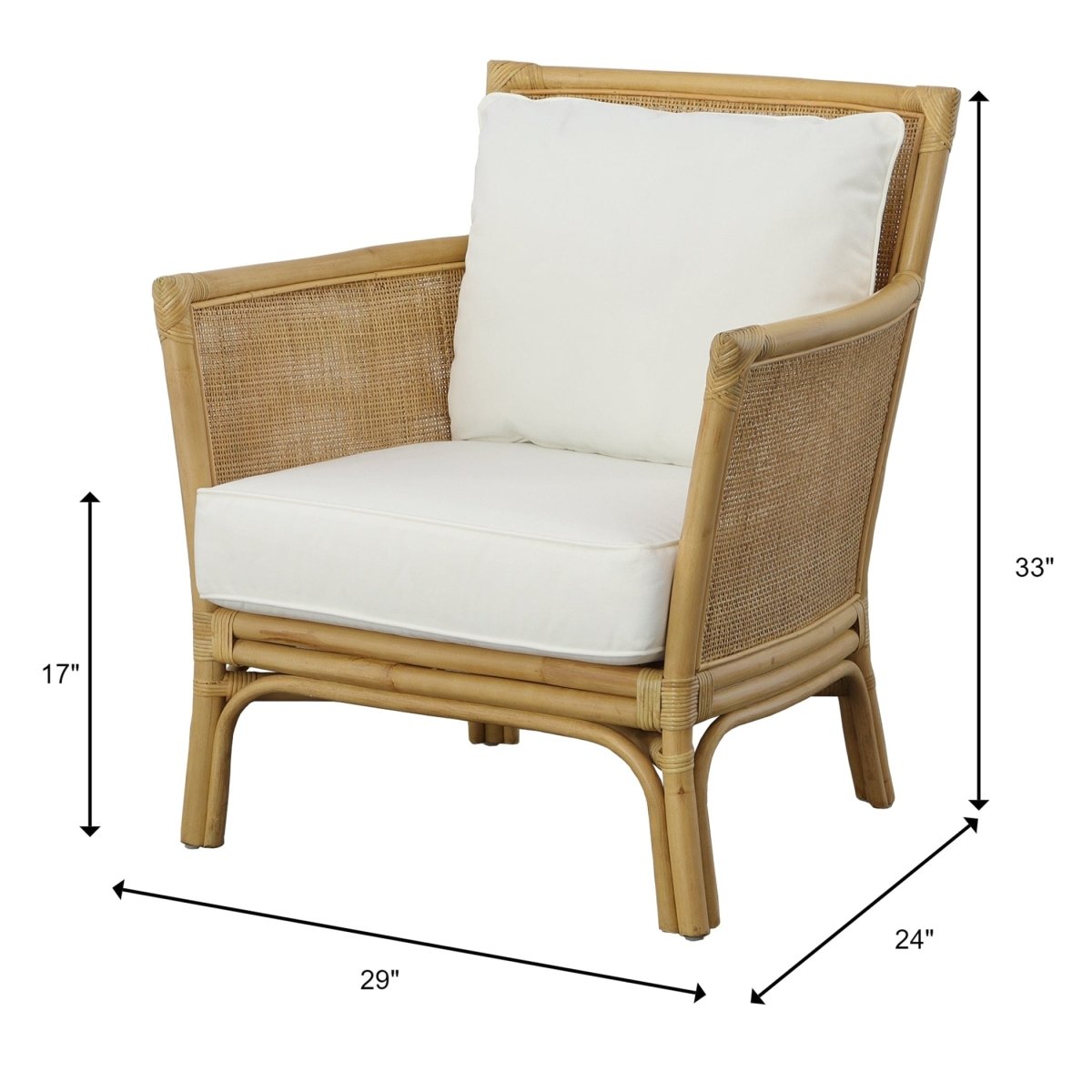 Pacific Rattan Armchair - Uttermost - Armchairs by Modest Hut