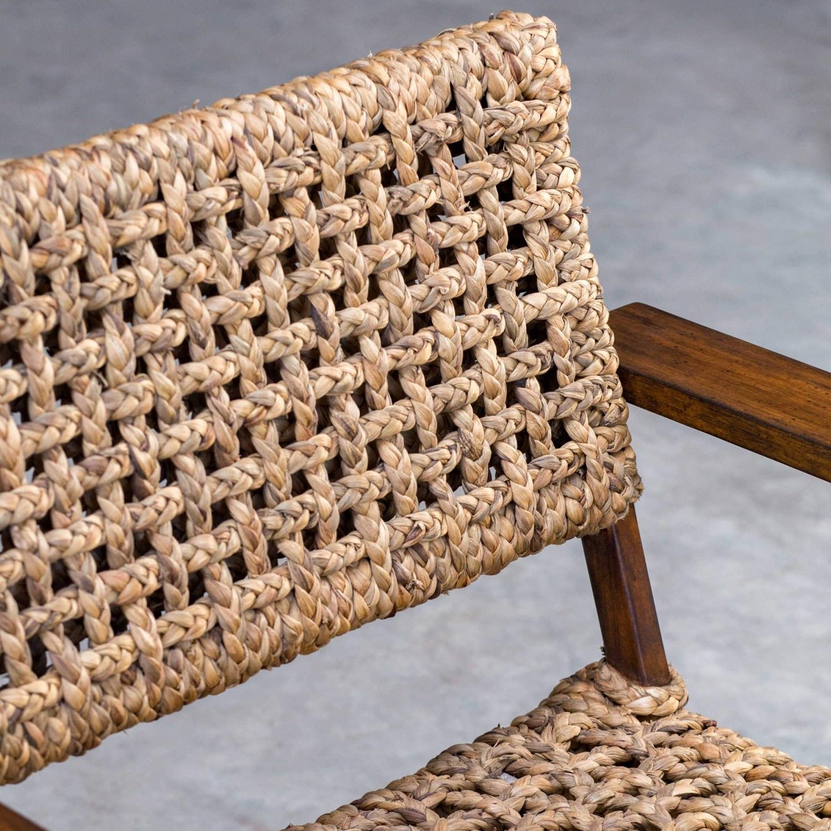 Rehema Natural Woven Bohemian Armchair - Uttermost - Armchairs by Modest Hut