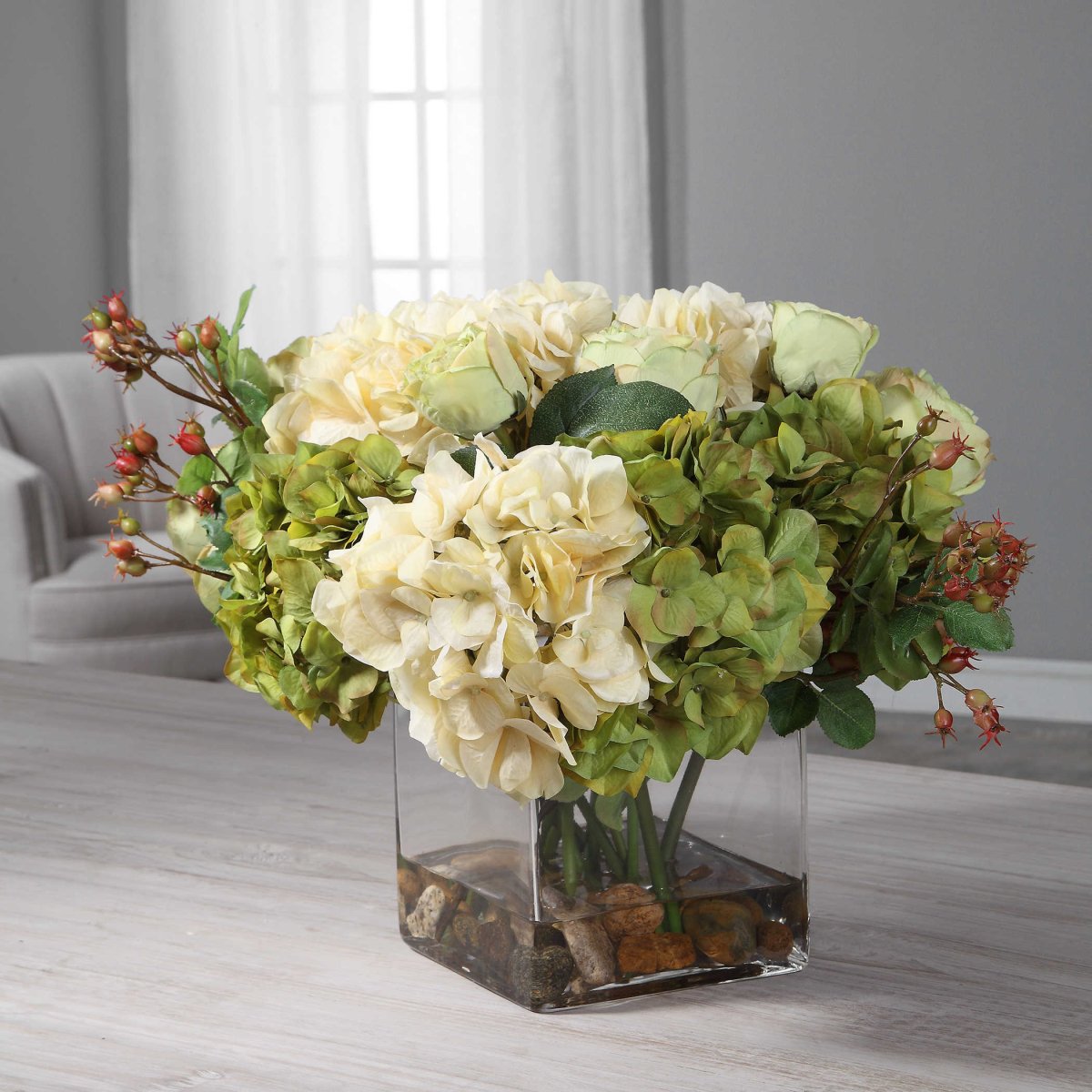 Cecily Hydrangea Bouquet - Uttermost - Artificial Flora by Modest Hut