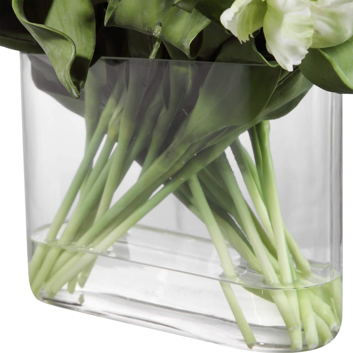 Kimmy White Tulip Centerpiece - Uttermost - Artificial Flora by Modest Hut