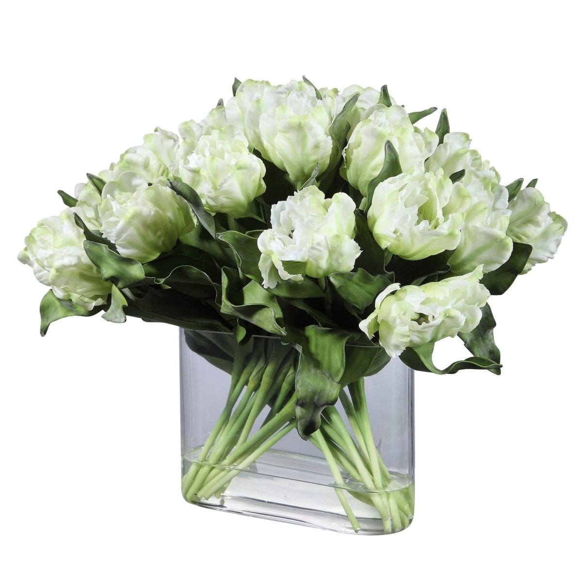 Kimmy White Tulip Centerpiece - Uttermost - Artificial Flora by Modest Hut