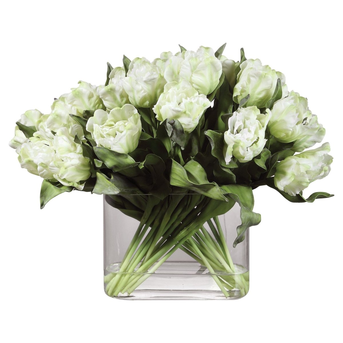 Kimmy White Tulip Centerpiece - Uttermost - Artificial Flora by Modest Hut