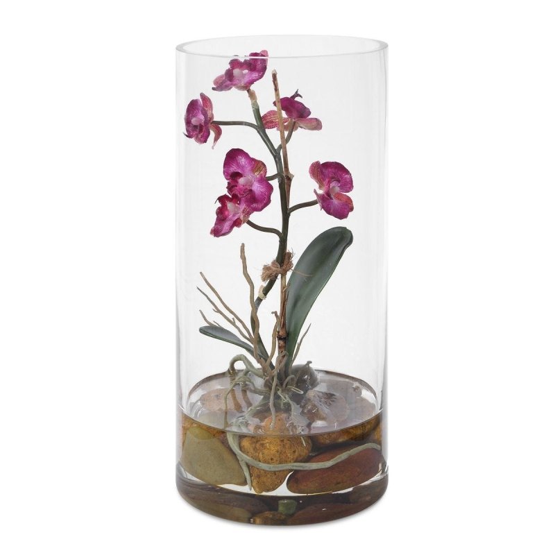Alternate view of the Mariposa Orchid Fuchsia by Uttermost