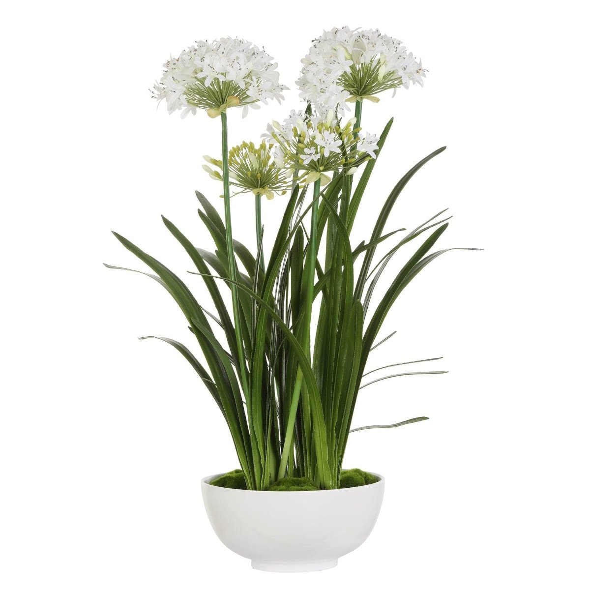 Purity Agapanthus Centerpiece - Uttermost - Artificial Flora by Modest Hut