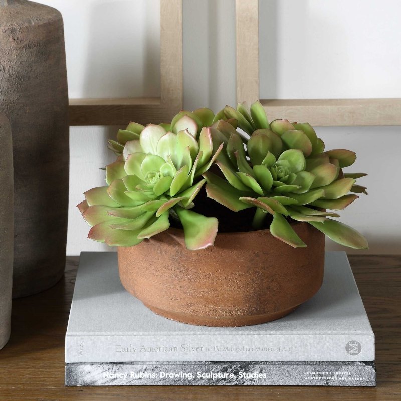 Sable Succulent Accent In Pot - Artificial Flora