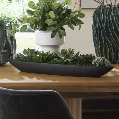 Verde Succulent Centerpiece In Bowl - Artificial Flora