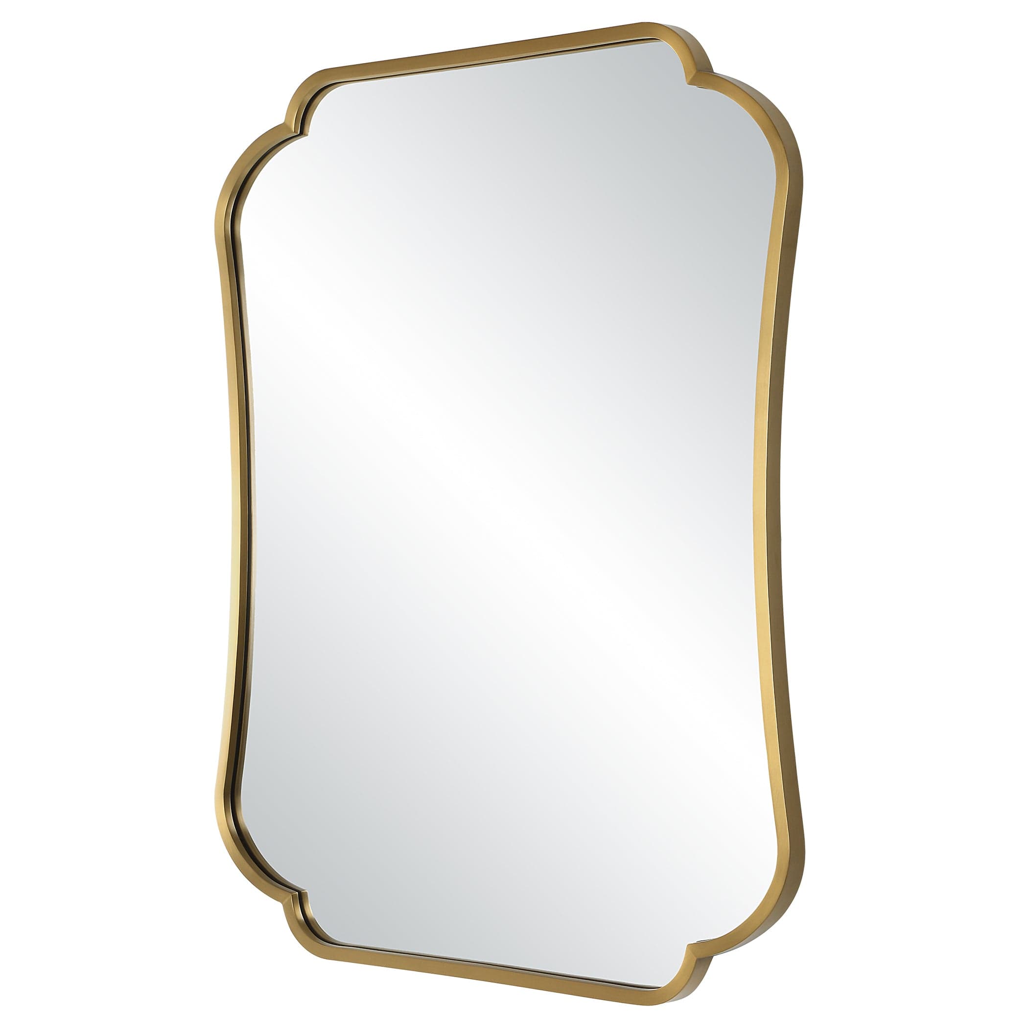 Athena Brushed Brass Mirror Uttermost