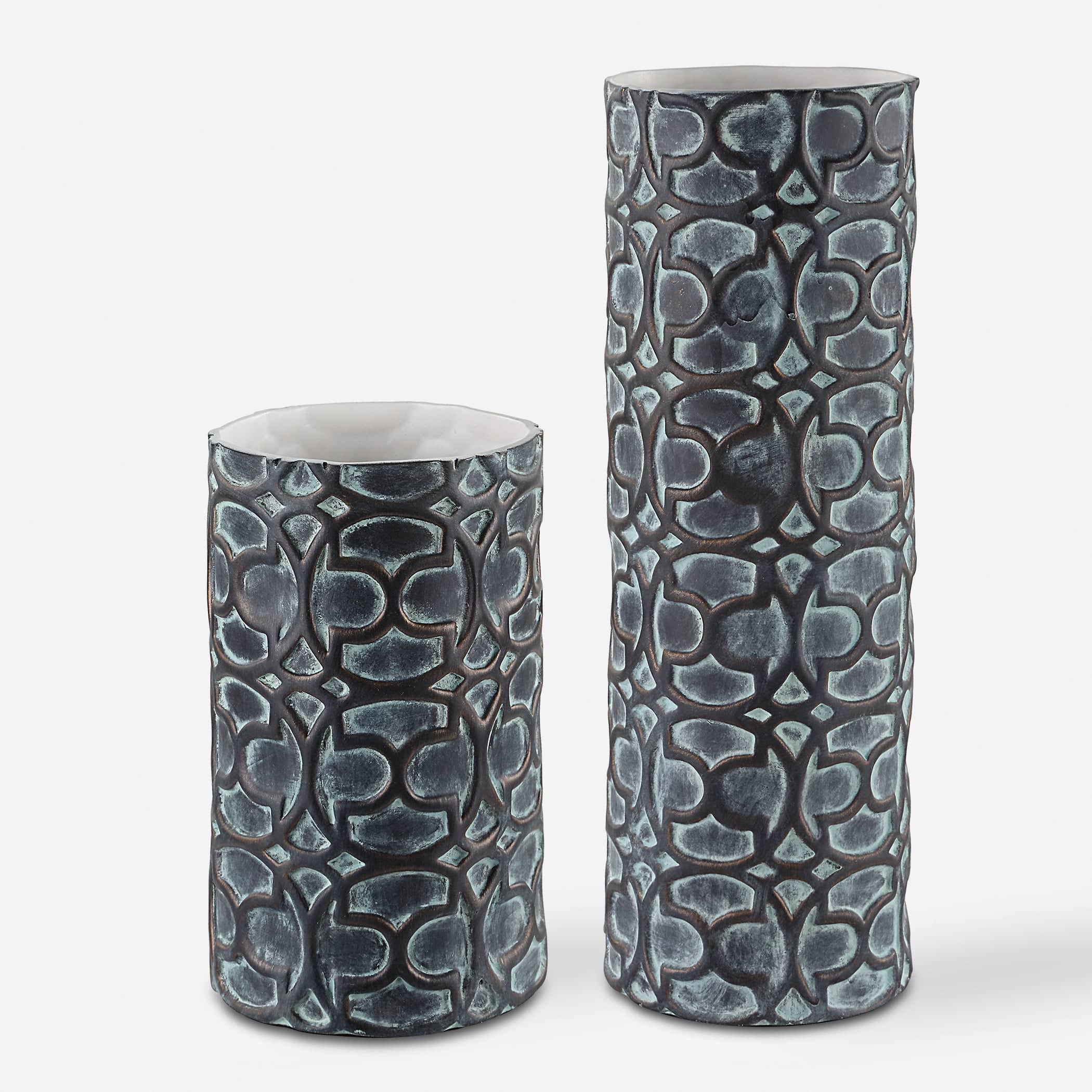 Baltra Bronze Patina Vases, S/2 Uttermost