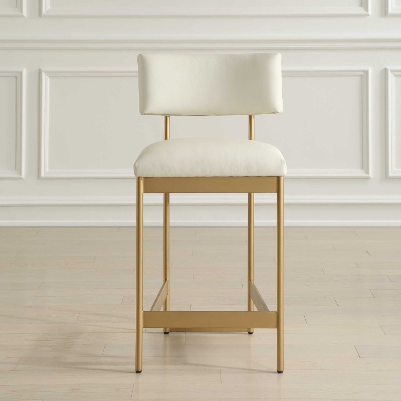 Apsley Gold Counter Stool - Bar Stools
