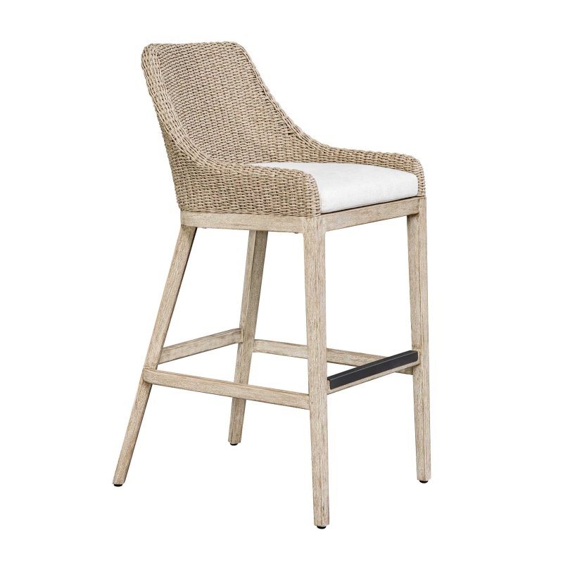Paloma Outdoor Wicker Bar Stool - Bar Stools