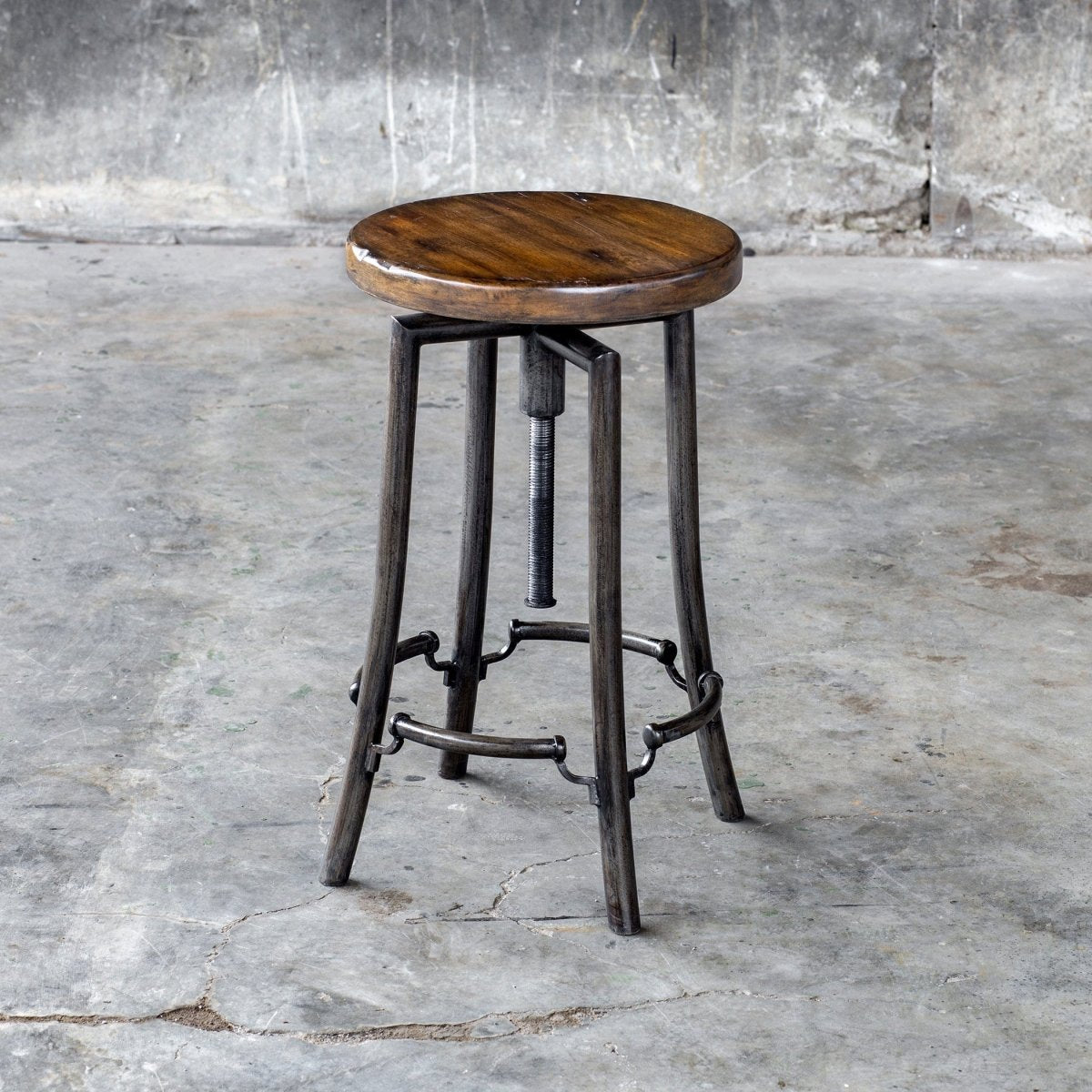 Westlyn Industrial Bar Stool - Uttermost - Bar Stools by Modest Hut