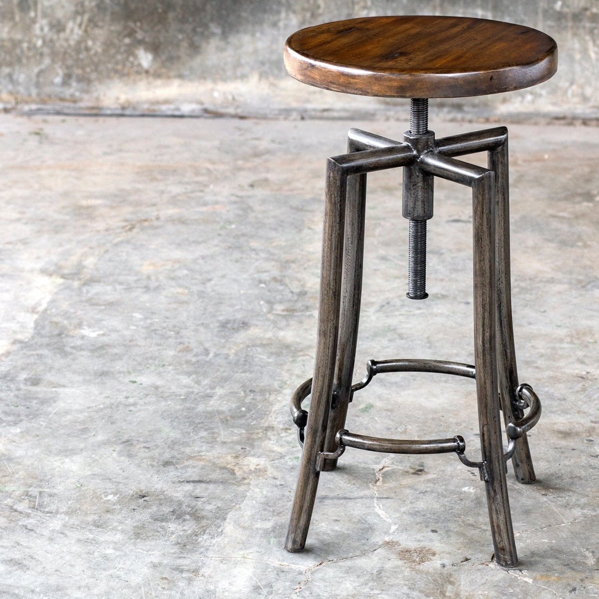 Westlyn Industrial Bar Stool - Uttermost - Bar Stools by Modest Hut