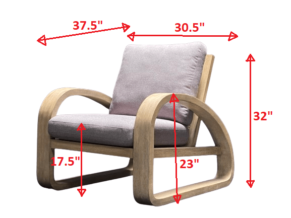 Barbora Wooden Accent Chair Uttermost