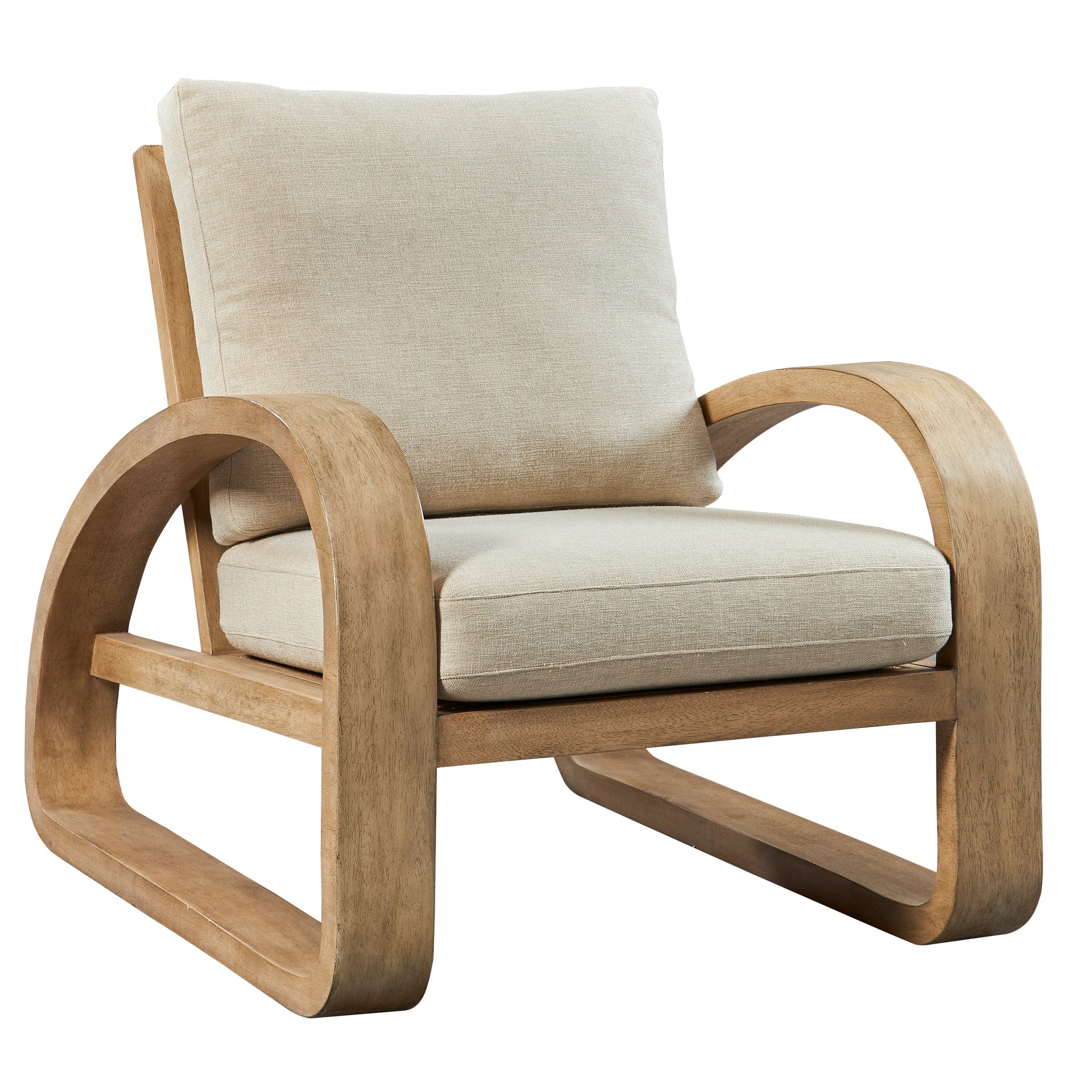 Barbora Wooden Accent Chair Uttermost