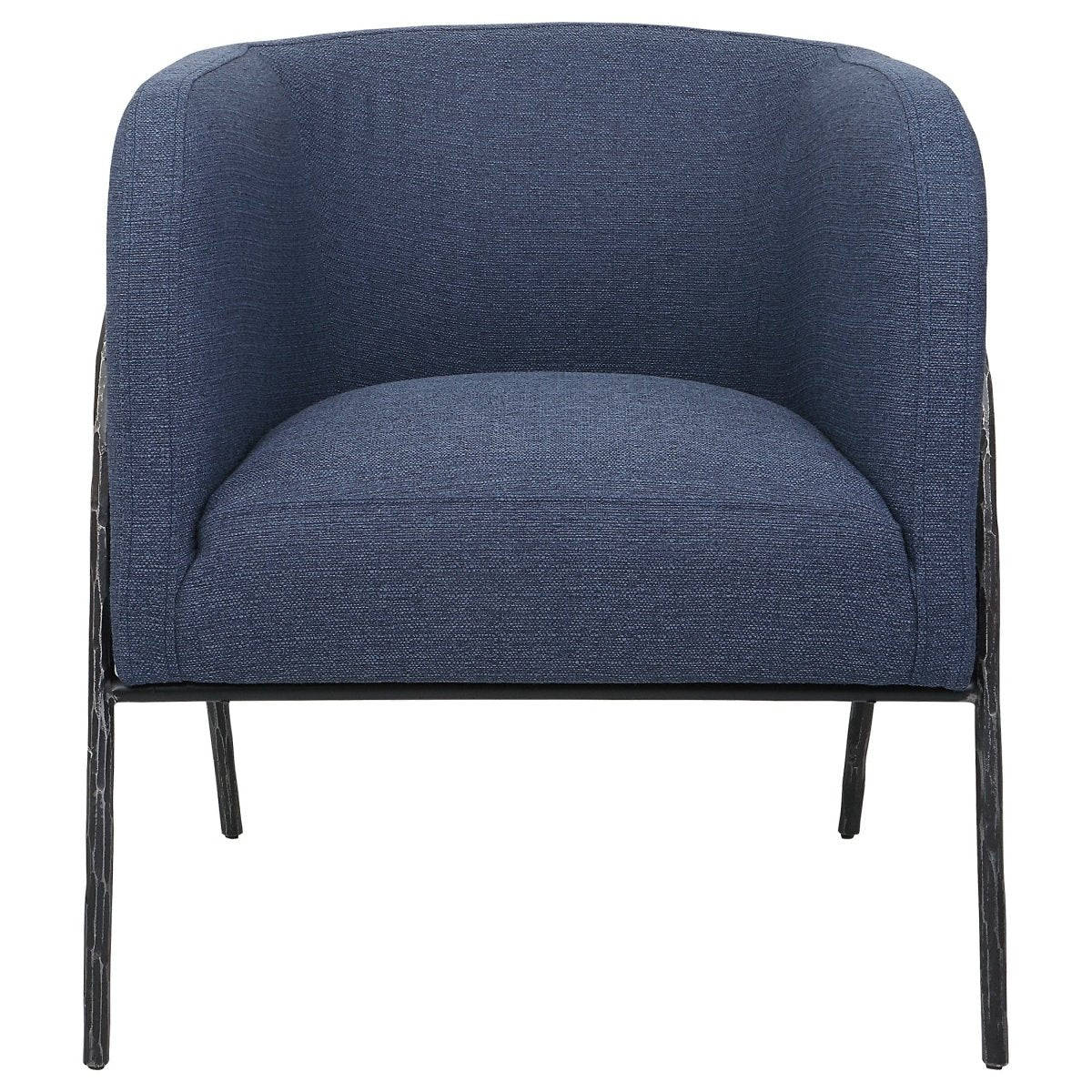 Jacobsen Denim Barrel Chair - Uttermost - Barrel Chairs by Modest Hut