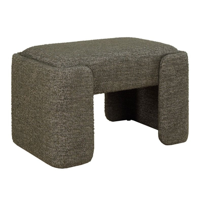Side view of the Angus Small Bench by Uttermost