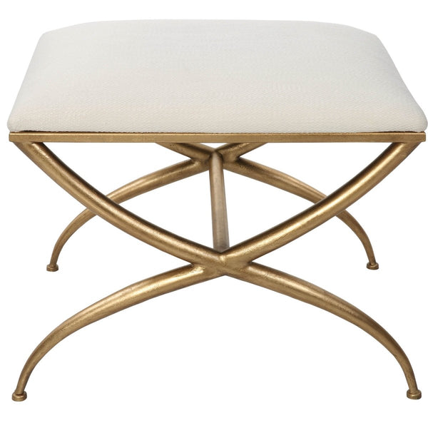Crossing Small White Bench - Uttermost - Benches by Modest Hut