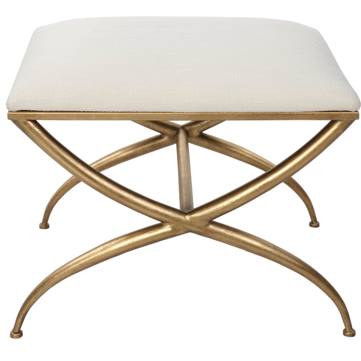 Crossing Small White Bench - Uttermost - Benches by Modest Hut