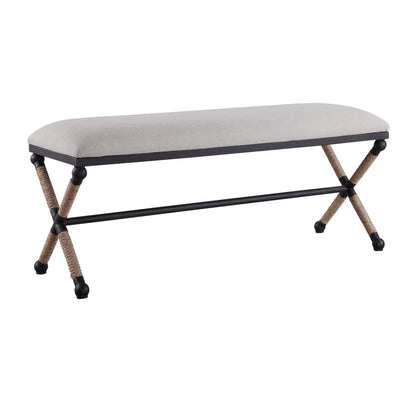 Firth Long White Bench - Uttermost - Benches by Modest Hut