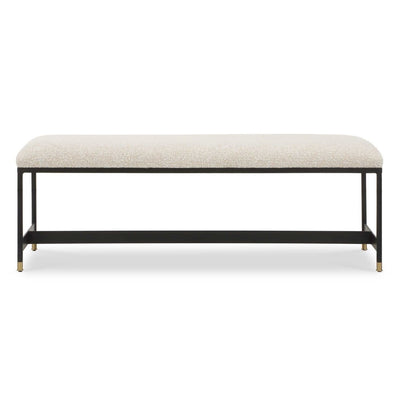 Halston Upholstered White Bench - Uttermost - Benches by Modest Hut