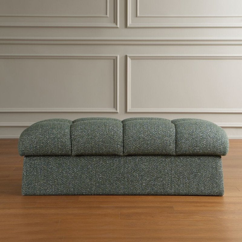 Side view of the Harlem Bench by Uttermost