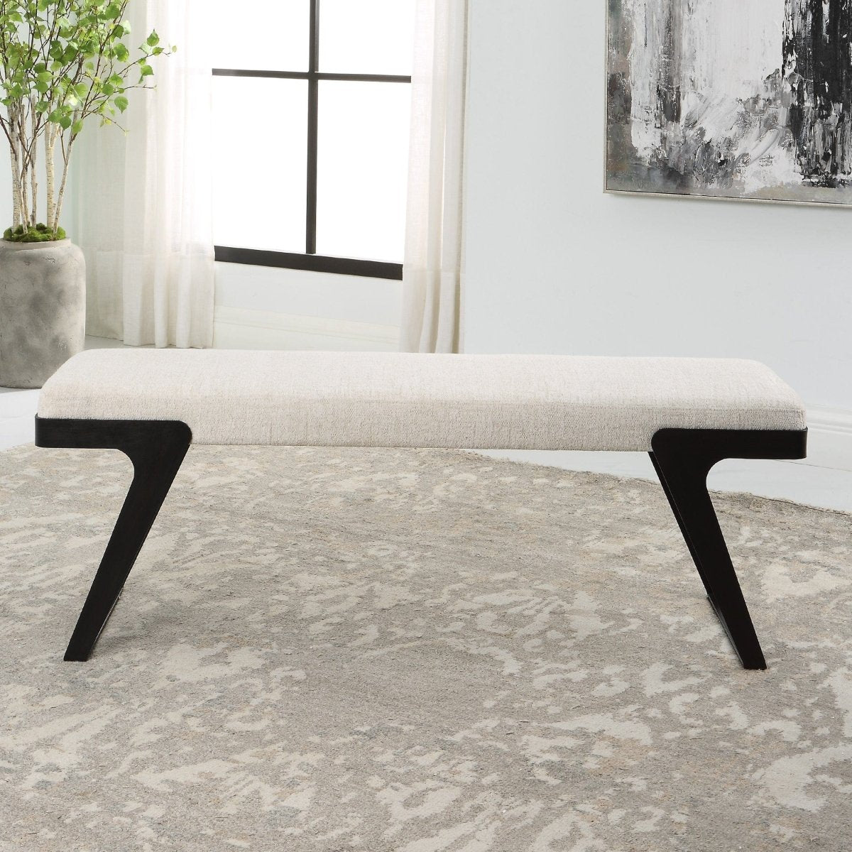 Hover Modern Bench - Uttermost - Benches by Modest Hut