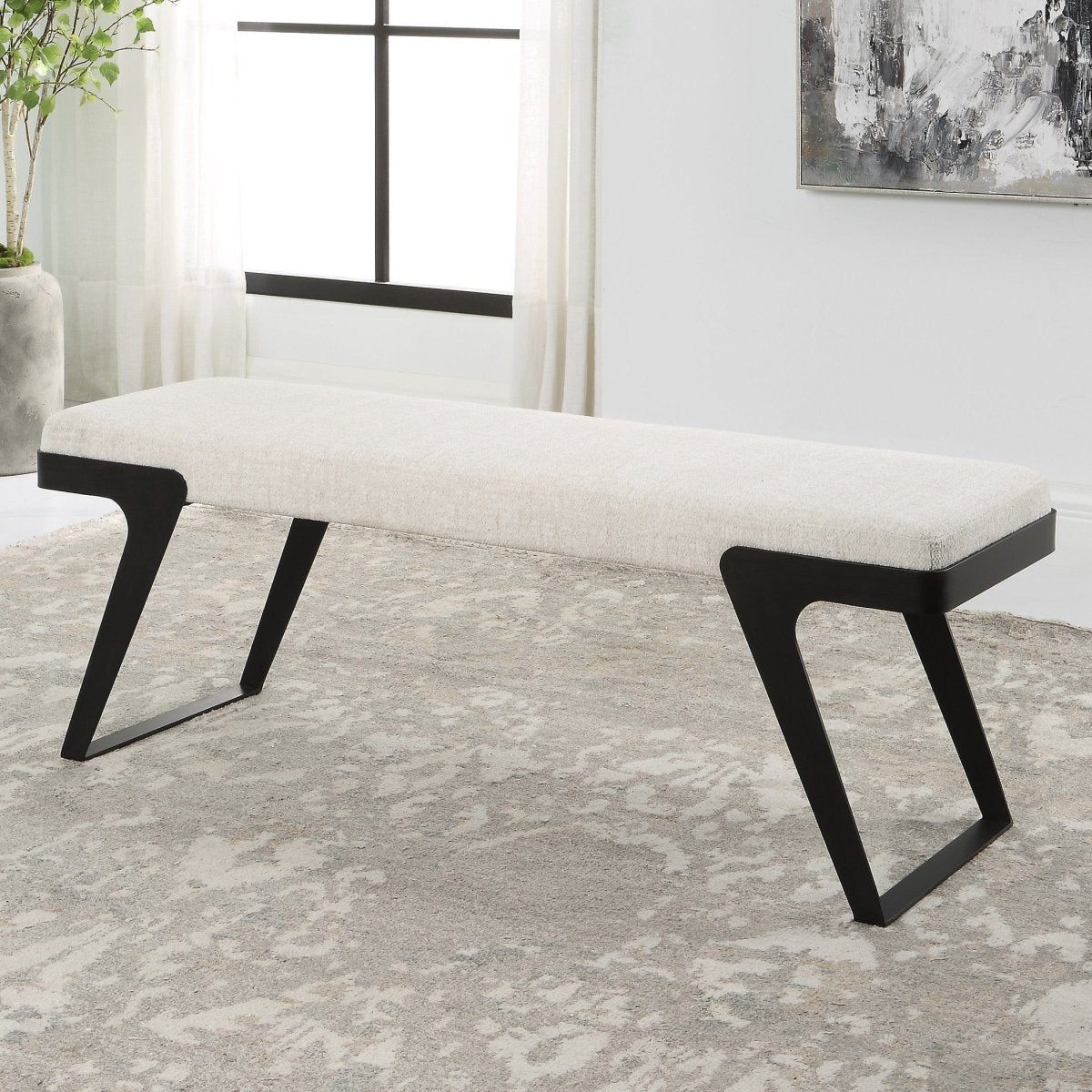 Hover Modern Bench - Uttermost - Benches by Modest Hut