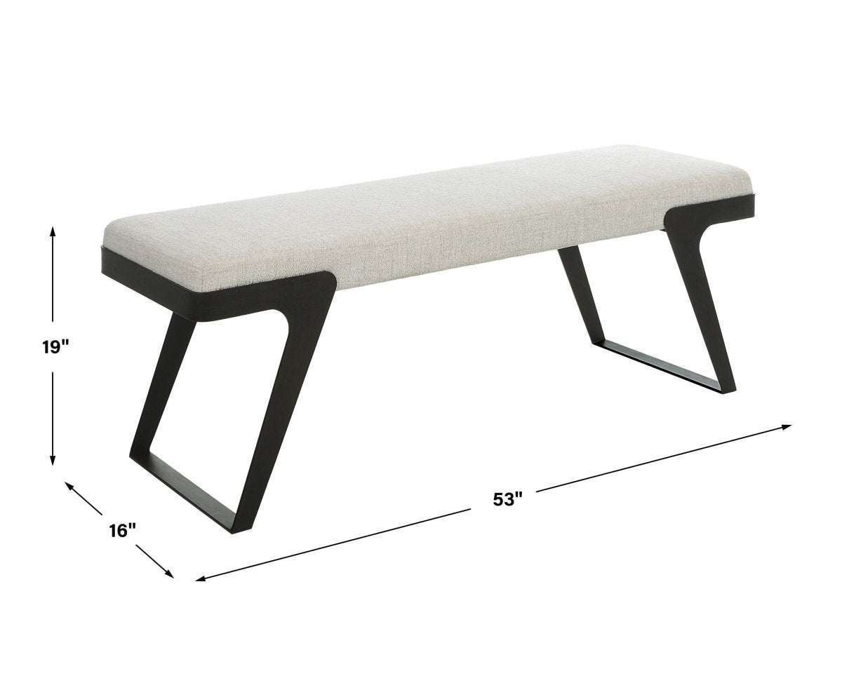 Hover Modern Bench - Uttermost - Benches by Modest Hut