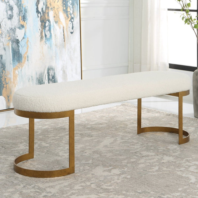 Infinity Gold Bench - Uttermost - Benches by Modest Hut