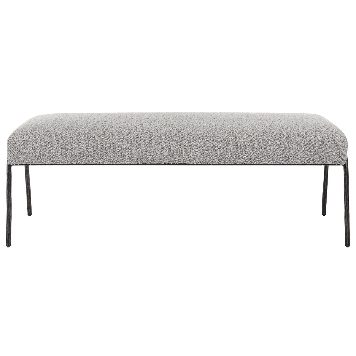 Jacobsen Modern Gray Bench - Uttermost - Benches by Modest Hut