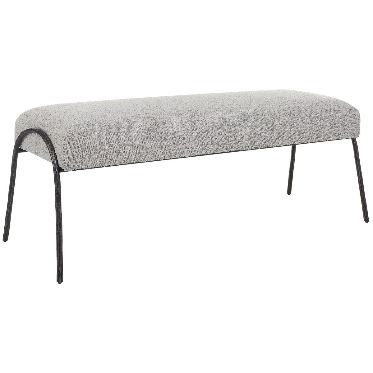 Jacobsen Modern Gray Bench - Uttermost - Benches by Modest Hut