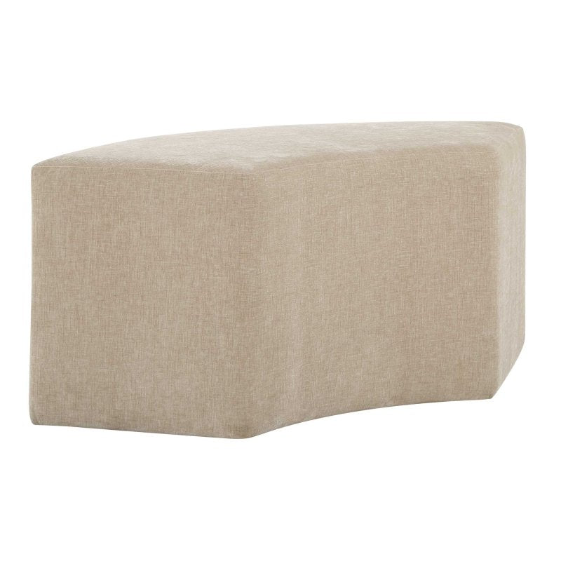 Khai Rounded Plush Dining Bench - Benches