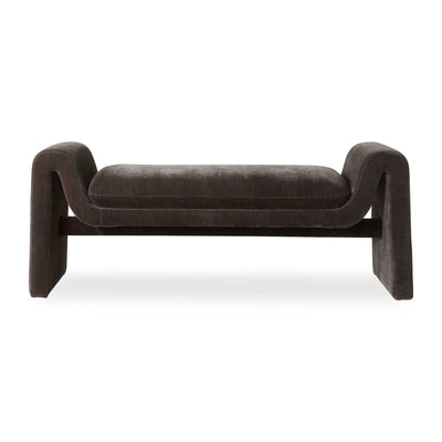 Manson Modern Charcoal Bench - Uttermost - Benches by Modest Hut