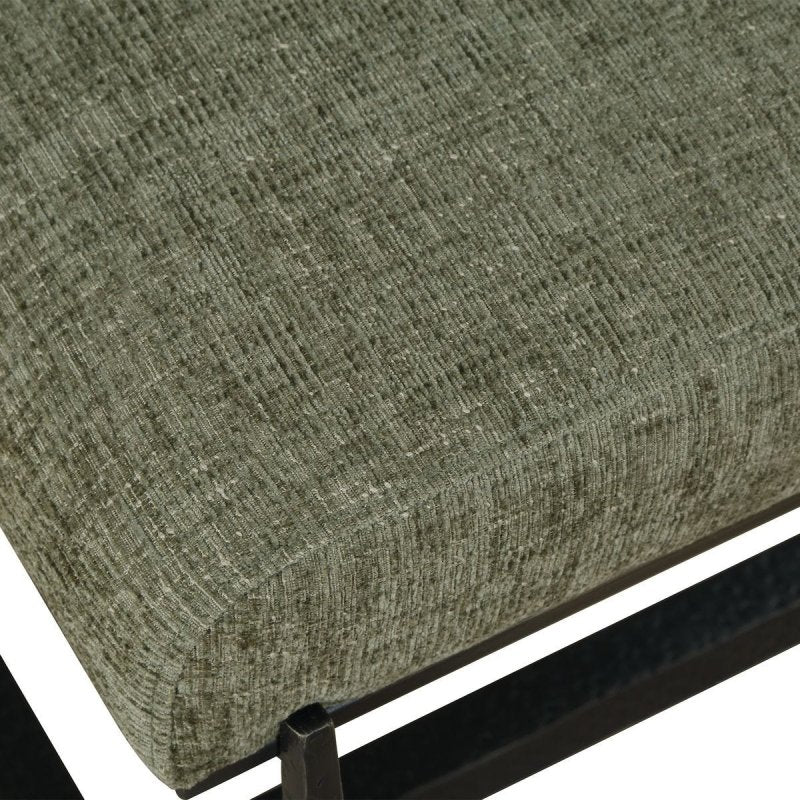 Additional close-up detail of the Midas Small Bronze Bench