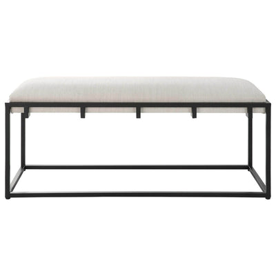 Paradox Iron & Fabric Bench - Uttermost - Benches by Modest Hut