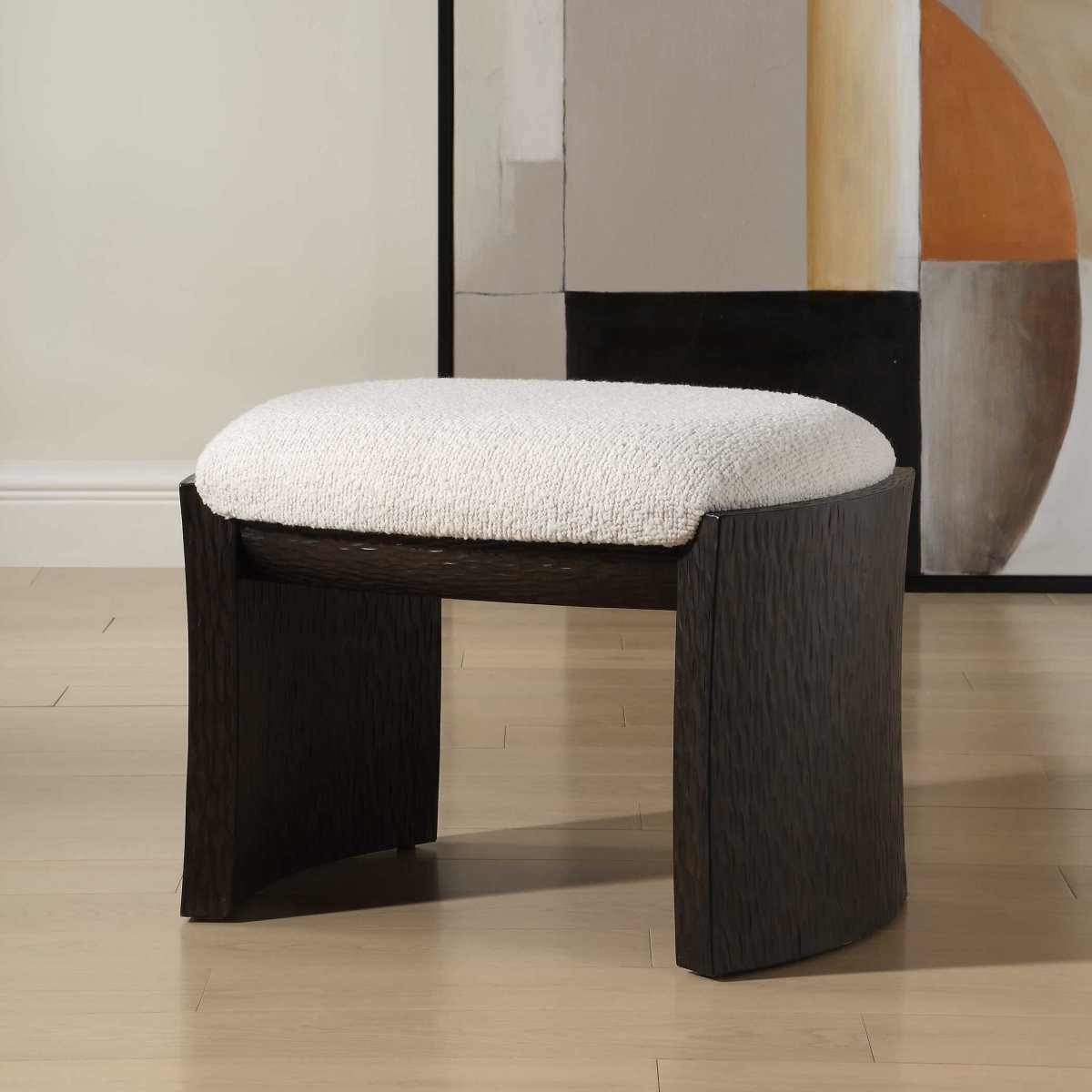 Port Walnut Small Bench - Uttermost - Benches by Modest Hut