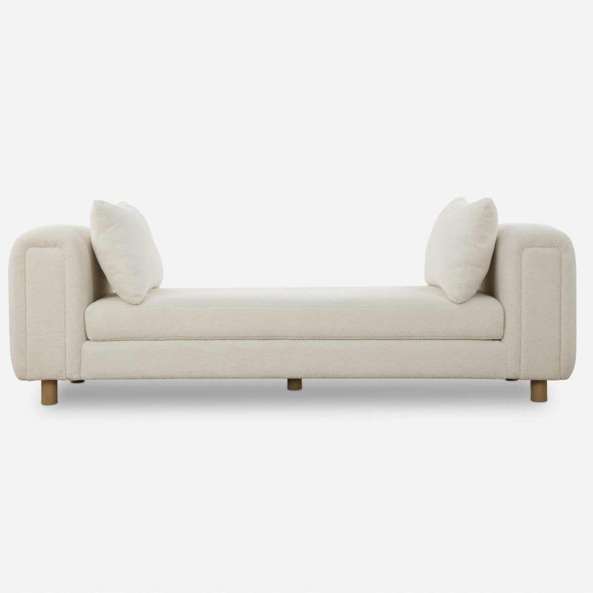 Repose Oversized Ivory Bench - Uttermost - Benches by Modest Hut