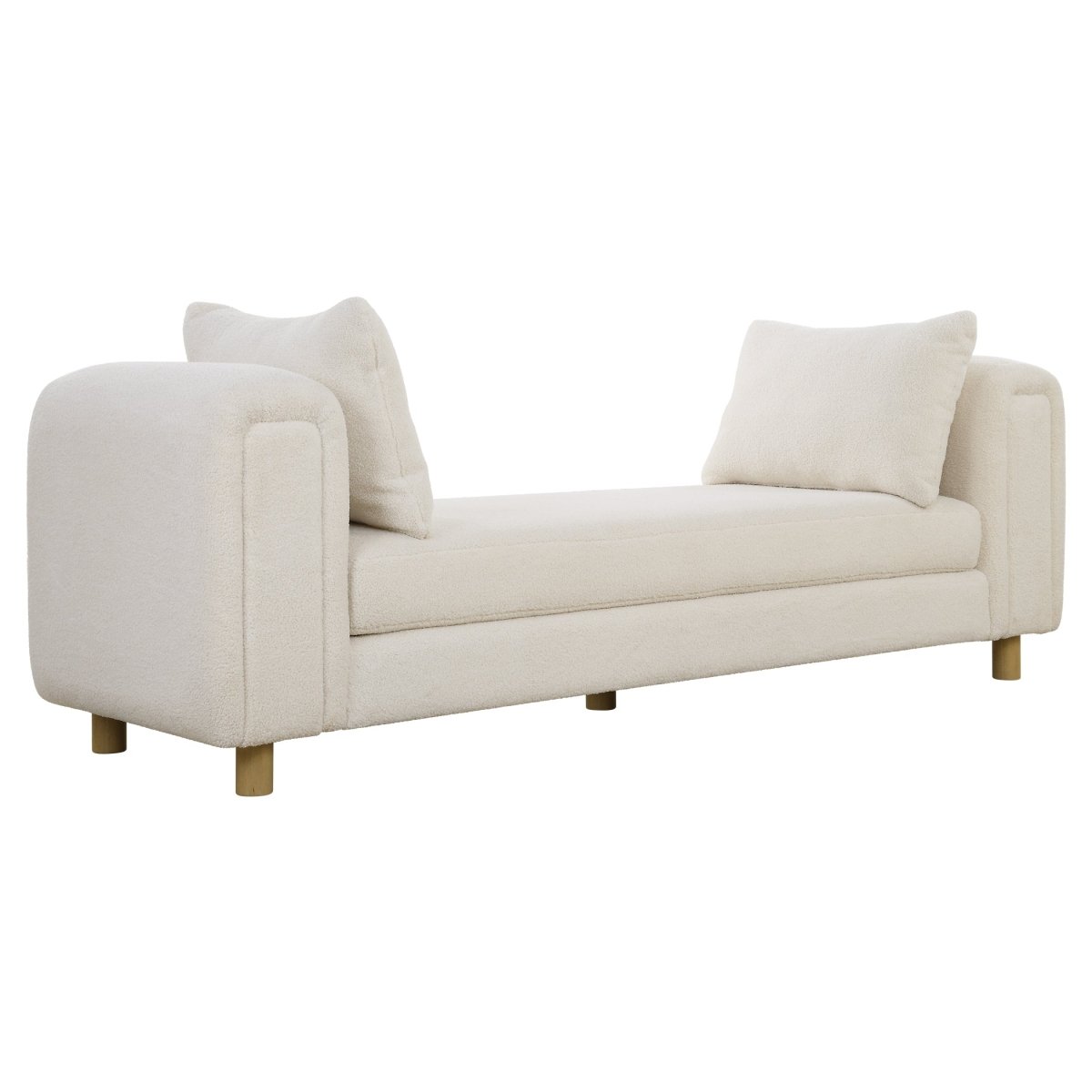 Repose Oversized Ivory Bench - Uttermost - Benches by Modest Hut