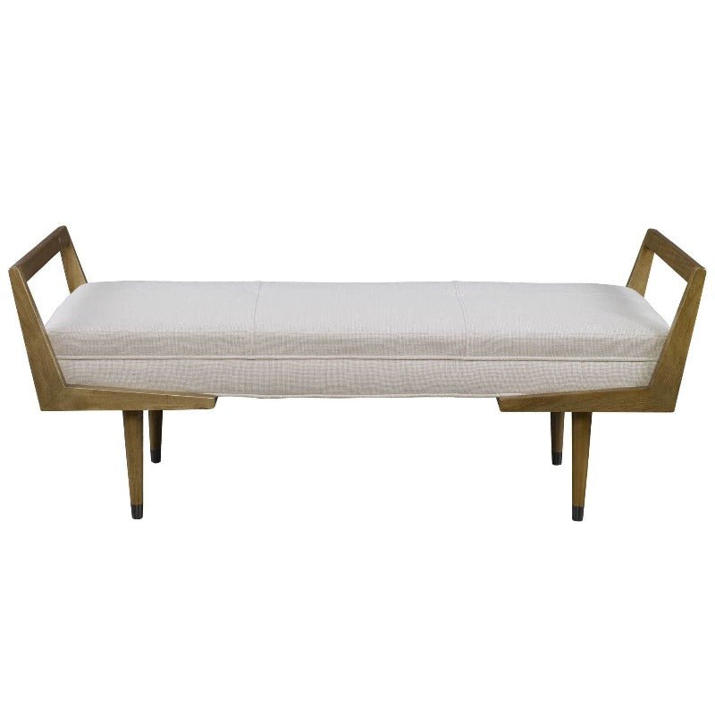 Waylon Ivory Bench - Uttermost - Benches by Modest Hut