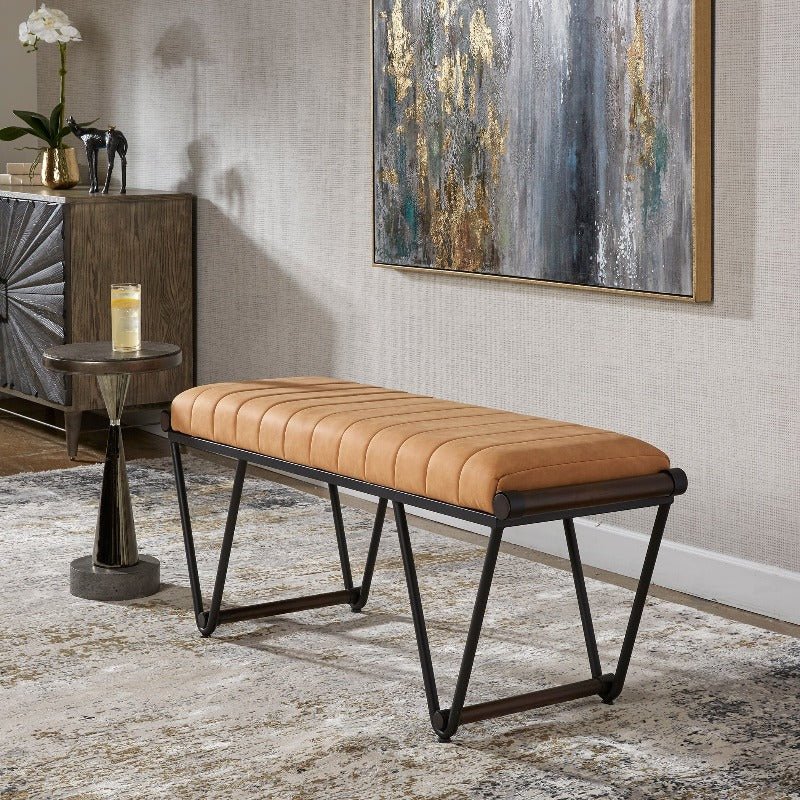 Woodstock Mid - Century Bench - Uttermost - Benches by Modest Hut