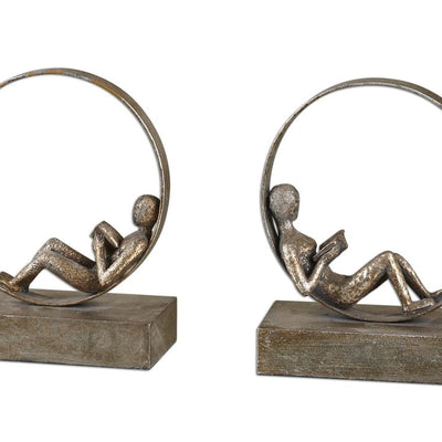 Lounging Kid Sphere Bookends - Uttermost - Bookends by Modest Hut