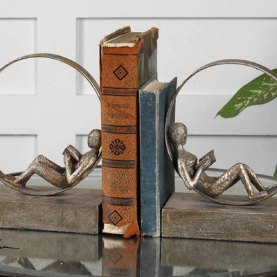 Lounging Kid Sphere Bookends - Uttermost - Bookends by Modest Hut