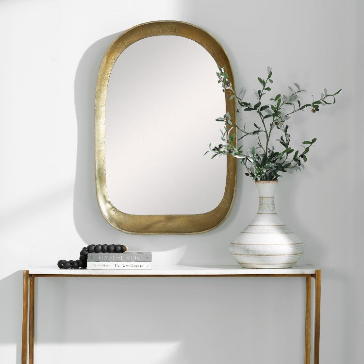Bradano Brass Arch Mirror Uttermost